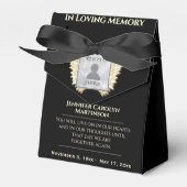 Memorial Keepsakes en Gifts Favor Box Bedankdoosjes (Voorkant Zijde)