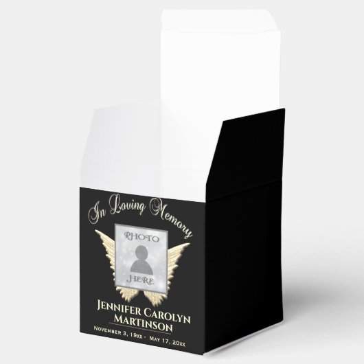 Memorial Keepsakes en Gifts Favor Box Bedankdoosjes (Geopend)