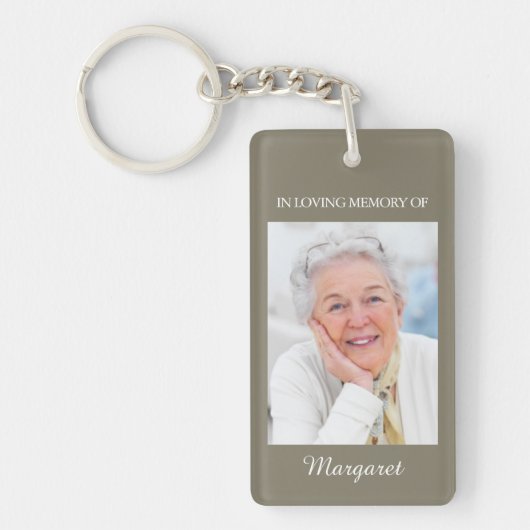 Memorial Keepsakes | Toetsenbord met foto's en Roo Sleutelhanger (Voorkant)