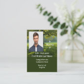 Memorial Keepslag Beauful Shade Tree Lawn Visitekaartje (Staand voorkant)