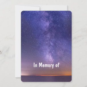 Memorial Keepslag Beauful Starry Sky Kaart
