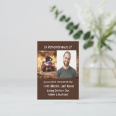 Memorial Keepslag Quad Dirt Motor Bike Visitekaartje (Staand voorkant)