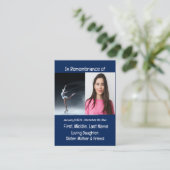 Memorial Keepslag Skater Schaatsen Visitekaartje (Staand voorkant)