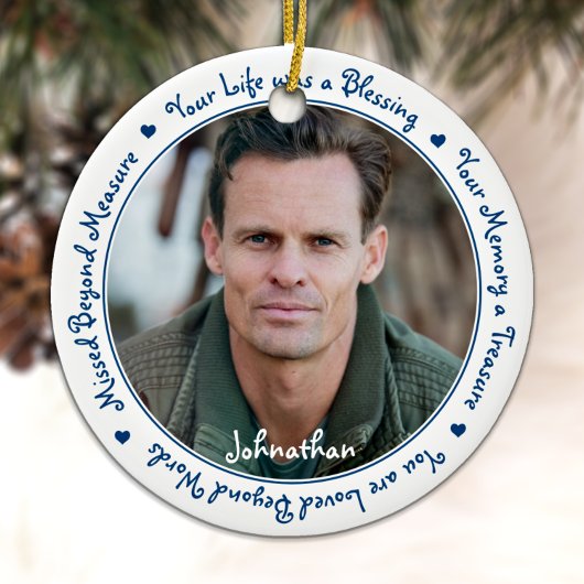 Memorial Keramisch Ornament