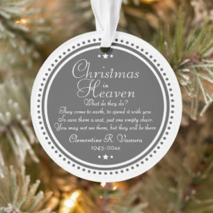 Memorial Kerstmis in de hemel Foto Acrylic Ornament