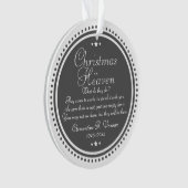 Memorial Kerstmis in de hemel Foto Acrylic Ornament (voorkant)