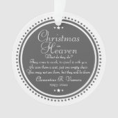 Memorial Kerstmis in de hemel Foto Acrylic Ornament (voorkant)