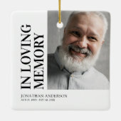 Memorial-kerstmis Keramisch Ornament (Achterkant)