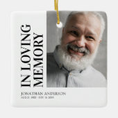 Memorial-kerstmis Keramisch Ornament (Voorkant)