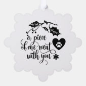 Memorial Kerstmis Ornament Kaart (Achterkant)