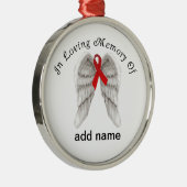 Memorial Kerstornament AIDS Awareness Metalen Ornament (Rechts)