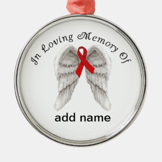 Memorial Kerstornament AIDS Awareness Metalen Ornament