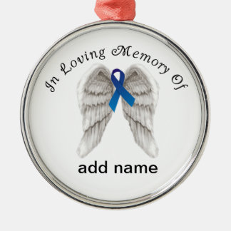 Memorial Kerstornament Colon Cancer Metalen Ornament