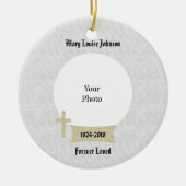 Memorial Kerstversiering Keramisch Ornament (Voorkant)