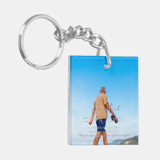 Memorial Keychain Personalized Keepsake (Voorkant Links)