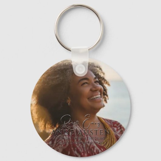 Memorial Keychain Personalized Keepsake (Voorkant)