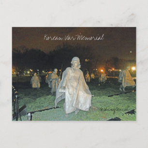 Memorial Korea in Night Washington DC 002 Briefkaart