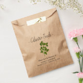 Memorial Koriander zaad begrafenis Bedankzakje (Gezegeld)