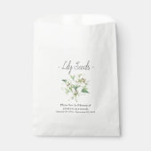 Memorial Lily Seed begrafenis Bedankzakje (Voorkant)