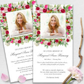 Memorial Loss Roze Boeket Uitvaart Dank u kaarten