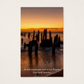 Memorial Loss Sunset Begrafenis Sympathie Kaarten Visitekaartjes (Voorkant)