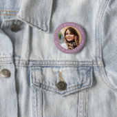 Memorial Loved Beyond Words Elegant Chic Photo Ronde Button 5,7 Cm (In situ)