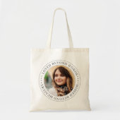 Memorial Loved Beyond Words Elegant Chic Photo Tote Bag (Voorkant)