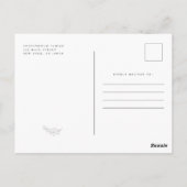 Memorial Loving Memory Elegant Simple Moderne Phot Briefkaart (Achterkant)