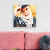 Memorial Loving Memory Simple Moderne Photo Canvas Afdruk (Insitu (Woonkamer))