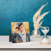 Memorial Loving Memory Simple Moderne Photo Fotoplaat (Insitu)