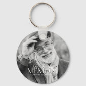 Memorial Loving Memory Simple Moderne Photo Sleutelhanger (Voorkant)