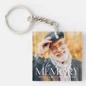 Memorial Loving Memory Simple Moderne Photo Sleutelhanger (Voorkant)