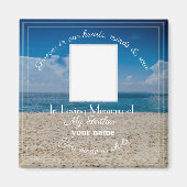 Memorial Magnet met tekst - Beach (Voorkant)