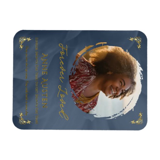 Memorial Magnet – Personalized Tribute Keepsake Magneet (Horizontaal)