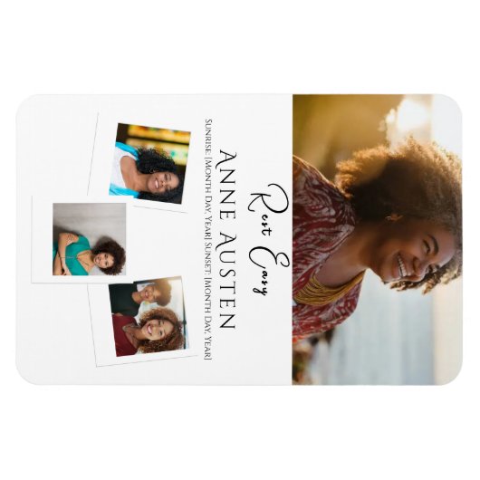 Memorial Magnet – Personalized Tribute Keepsake Magneet (Horizontaal)