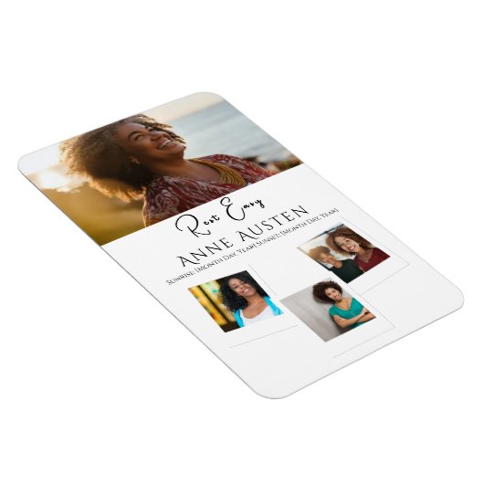 Memorial Magnet – Personalized Tribute Keepsake Magneet (Rechterzijde)