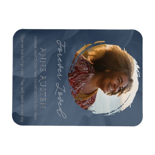 Memorial Magnet – Personalized Tribute Keepsake Magneet (Horizontaal)