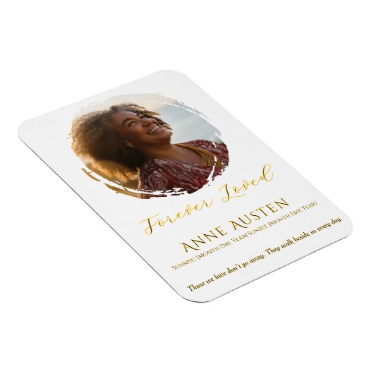 Memorial Magnet – Personalized Tribute Keepsake Magneet (Rechterzijde)