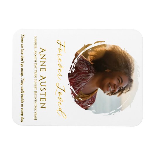 Memorial Magnet – Personalized Tribute Keepsake Magneet (Horizontaal)