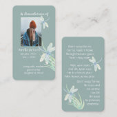 Memorial Memory Card Christelijk Dragonfly Visitekaartje (Voorkant / Achterkant)