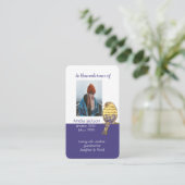 Memorial Memory Card Christelijk Song Bird Visitekaartje (Staand voorkant)