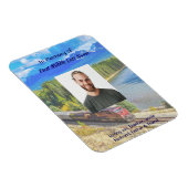 Memorial Memory Card Train Rail Tram Railway Magneet (Rechterzijde)