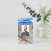 Memorial Memory Card Train Rail Tram Railway Visitekaartje (Staand voorkant)