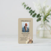 Memorial Memory Card Waterverf Seal Animals Visitekaartje (Staand voorkant)