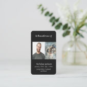 Memorial Memory Kaart Baseball Sport Visitekaartje (Staand voorkant)