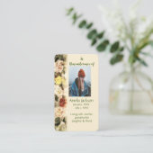 Memorial Memory Kaart Rozen Garden Floral Visitekaartje (Staand voorkant)