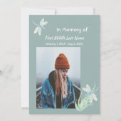 Memorial Memory Kaart Waterverf Dragonfly (Voorkant)