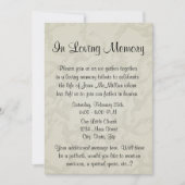 Memorial met Angel Wings en Heart Kaart (Voorkant)