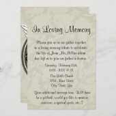 Memorial met Angel Wings en Heart Kaart (Voorkant / Achterkant)