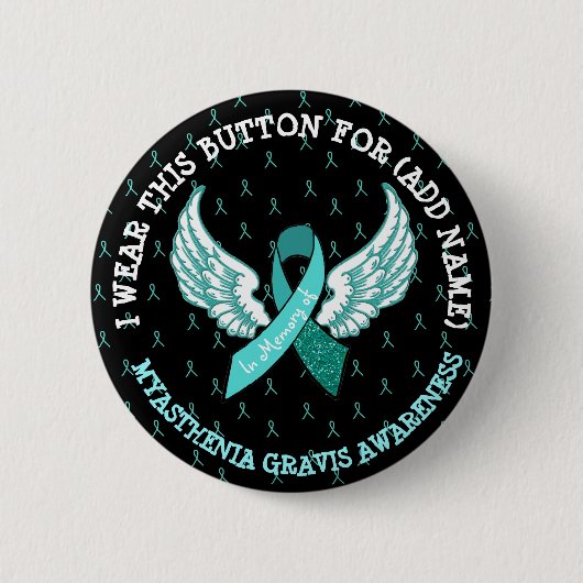 Memorial MG Warrior Awareness Ribbon Button (Voorkant)